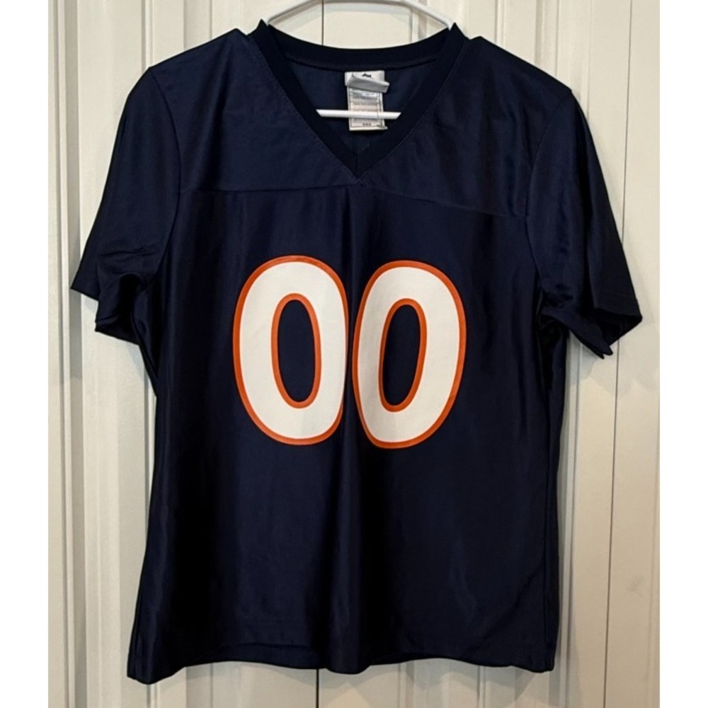 NFL Denver Broncos Women's Jersey M #00 Navy Orange Team Apparel Football NWOT